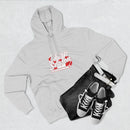 Patriotic 'Puck Off USA' Fleece Hoodie — Canada Flag Graphic Pullover Printify