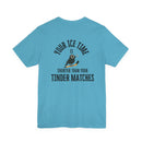 Hockey T-Shirt - Ice Time Shorter Tinder Printify