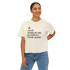 Chirp Season - Dangles are Fake as Lashes - Women's Boxy Tee Printify