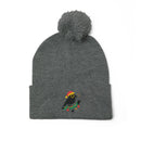 Copy of Embroidered Pom-Pom Knit Beanie — Cozy Winter Hat with Subtle Logo Printify