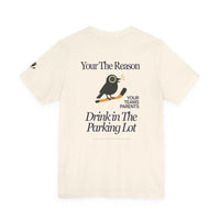 Hockey T-Shirt - Parking lot Drinks Printify