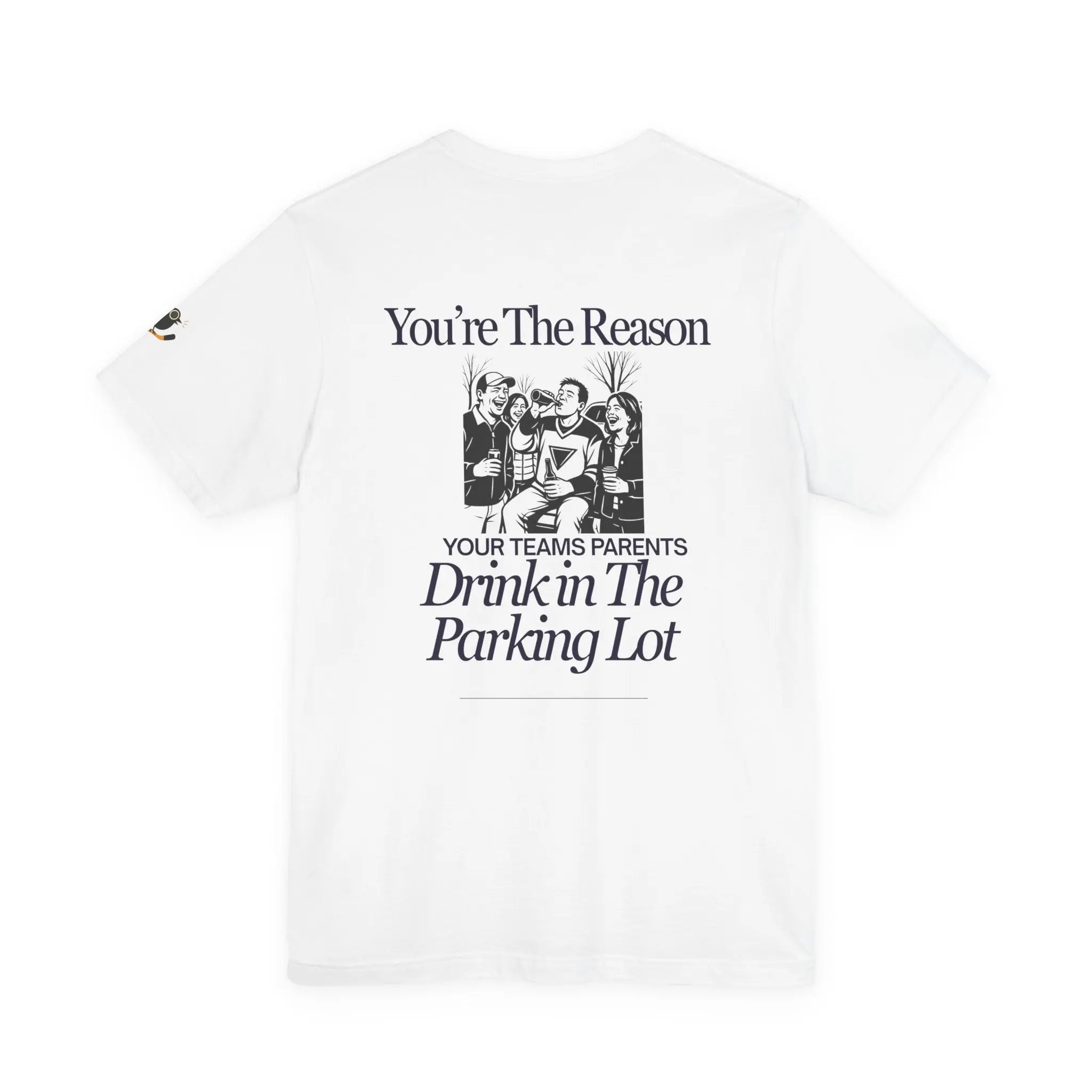 Hockey T-Shirt - Parking lot Drinks Printify