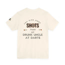 Hockey T-Shirt  - Drunk Uncle at Darts Printify