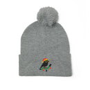 Copy of Embroidered Pom-Pom Knit Beanie — Cozy Winter Hat with Subtle Logo Printify