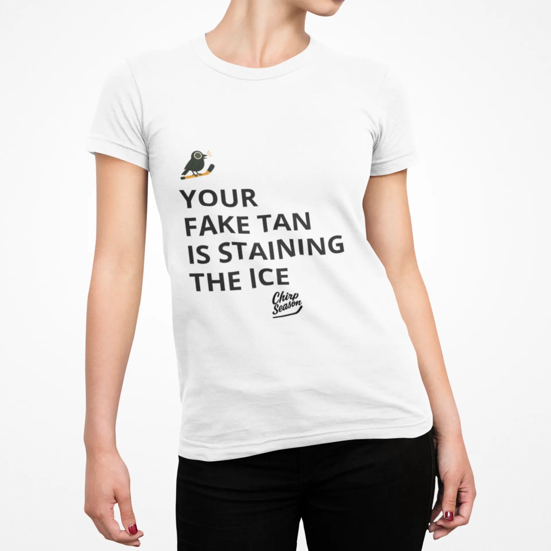 Hockey T-Shirt - Fake Tan Staining Ice