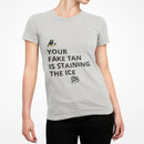 Hockey T-Shirt - Fake Tan Staining Ice Printify