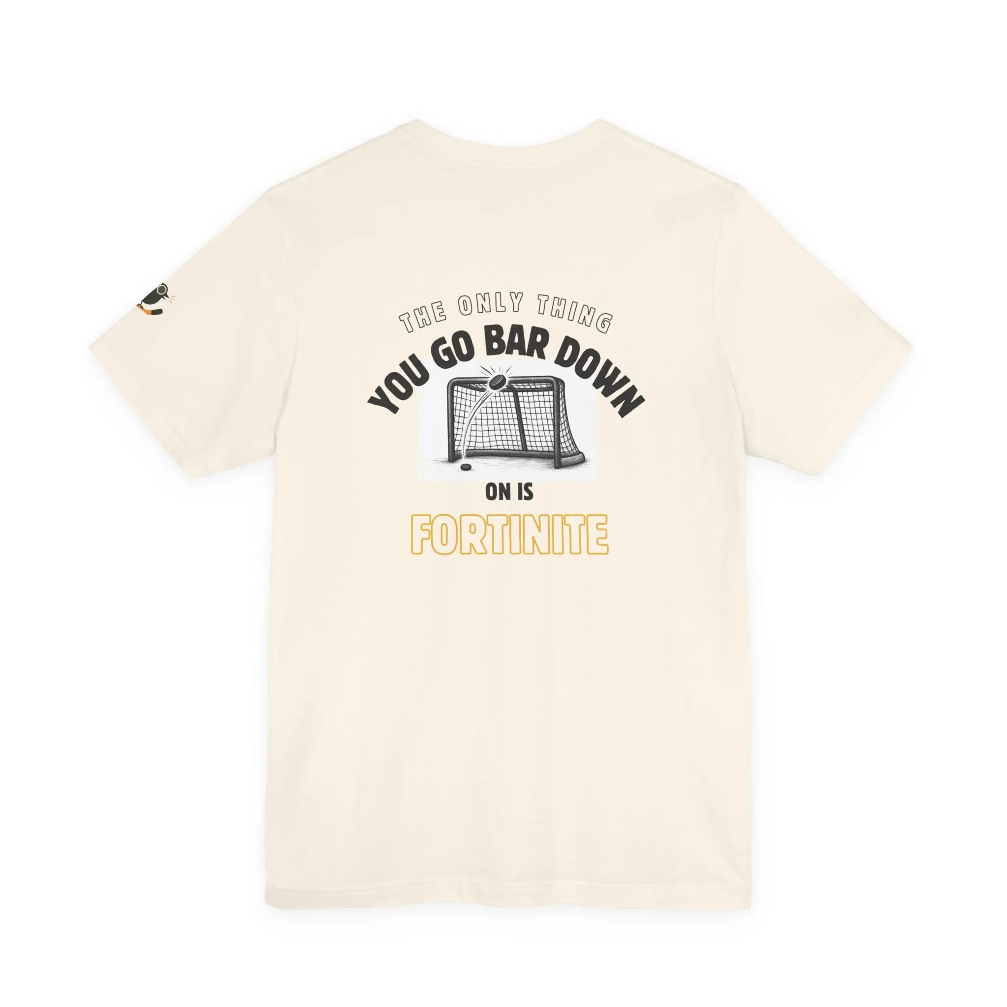 Hockey T-Shirt - Bar-Down Fortinite Printify