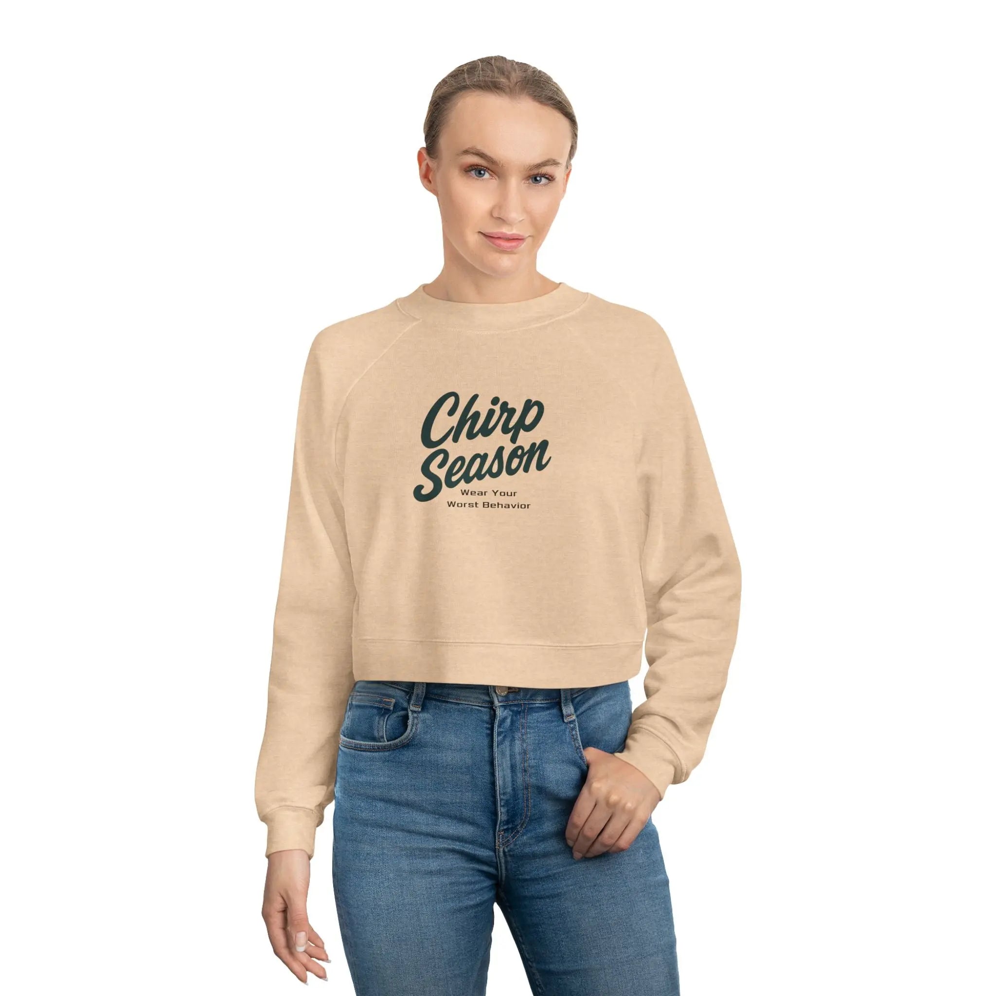 Chirp Season - Women's Cropped Fleece Pullover