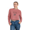 Chirp Season - Not this Weekend - Women's Cropped Sweatshirt Printify