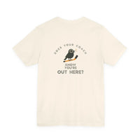 Hockey T-Shirt - Your Coach Know Your out Here Printify