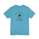 Hockey T-Shirt - Your Coach Know Your out Here Printify