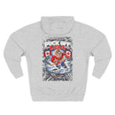 Patriotic 'Puck Off USA' Fleece Hoodie — Canada Flag Graphic Pullover Printify