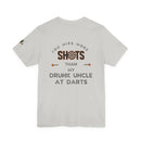 Hockey T-Shirt  - Drunk Uncle at Darts Printify