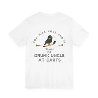 Hockey T-Shirt  - Drunk Uncle at Darts Printify
